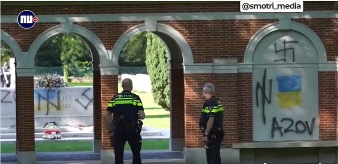 Vandali nazisti profanano tombe e sfregiano cadaveri russi