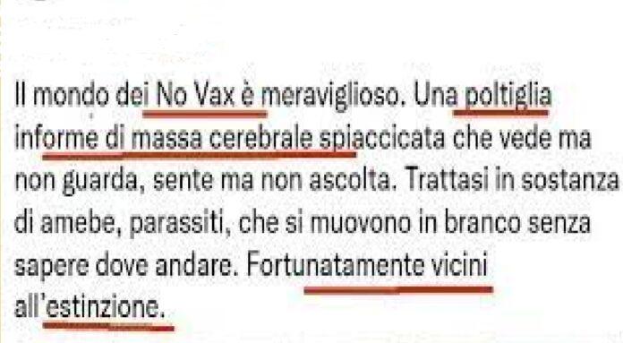 “No Vax? Parassiti”, noto conduttore in diretta tv, ecco chi è