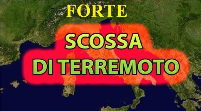 Forte terremoto scuote Italia, i dettagli