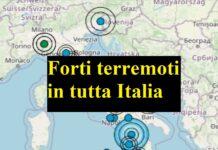 Forti terremoti in tutta Italia, non si arresta lo sciame sismico da nord a sud