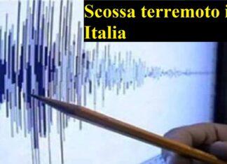 Scossa terremoto in Italia, ecco dove e la magnitudo