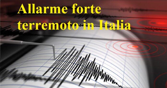 Allarme forte terremoto in Italia, ecco dove è successo
