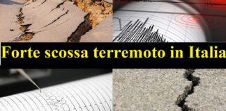 Forte scossa terremoto in Italia, la terra continua a tremare