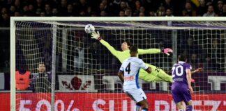 semifinale Coppa Fiorentina-Atalanta 1-0, la parata in volo di Carnesecchi